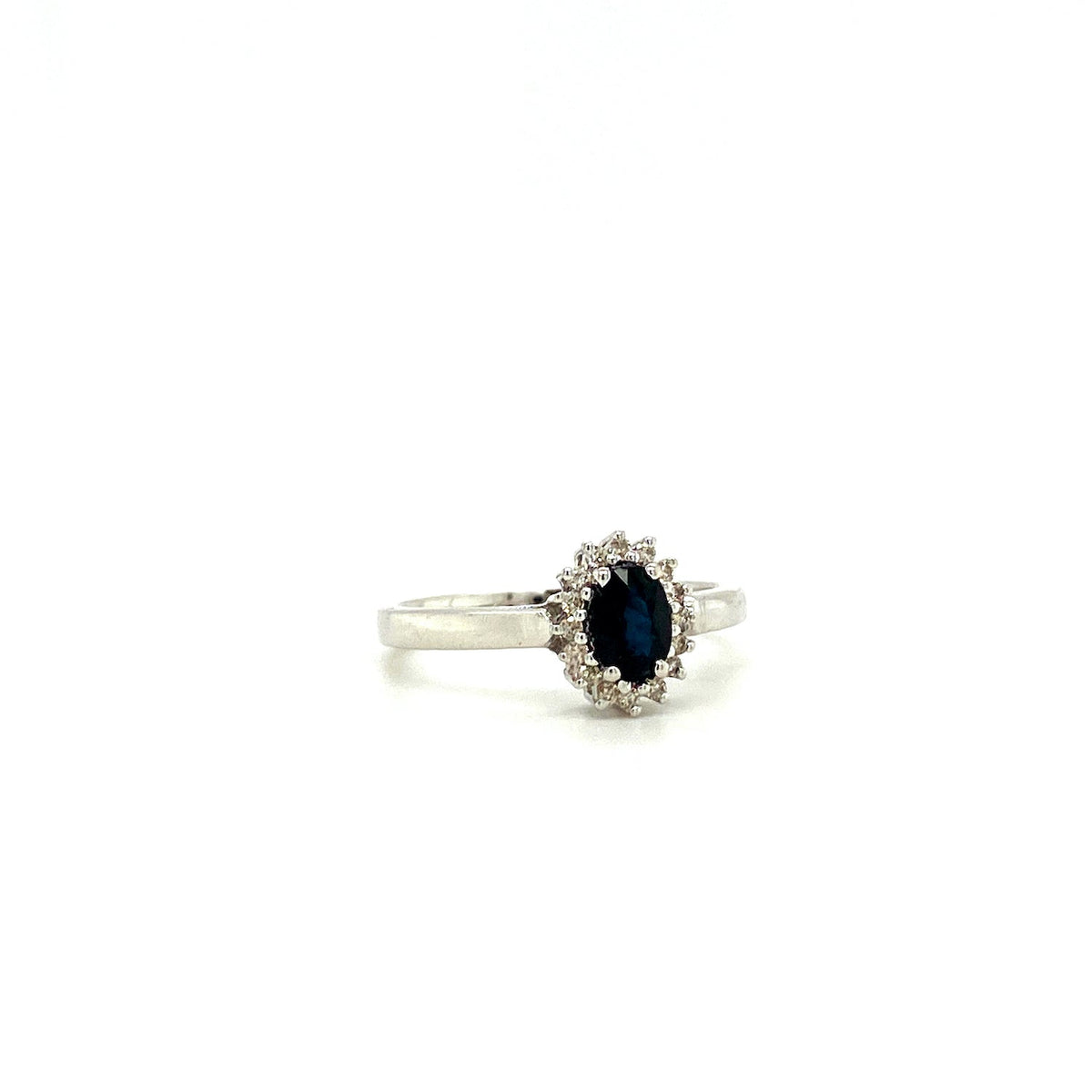 Sapphire Sterling Silver Jewellery Set