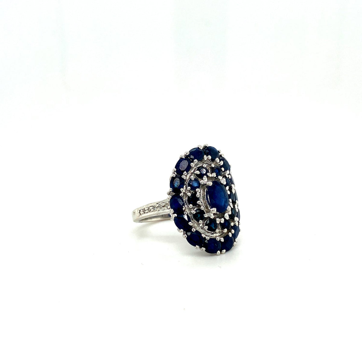 Sapphire Sterling Silver Jewellery Set II