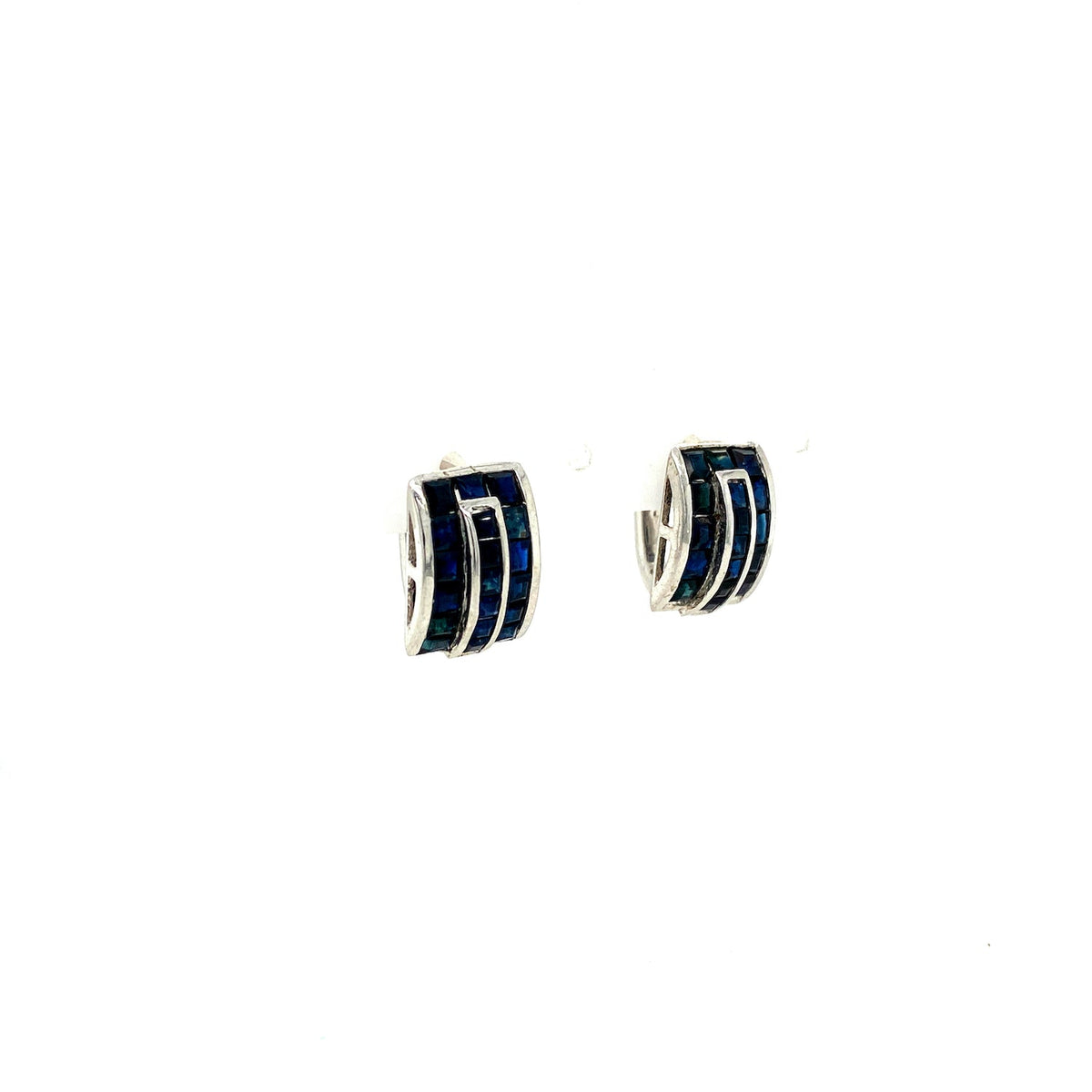 Sapphire Sterling Silver Jewellery Set IV