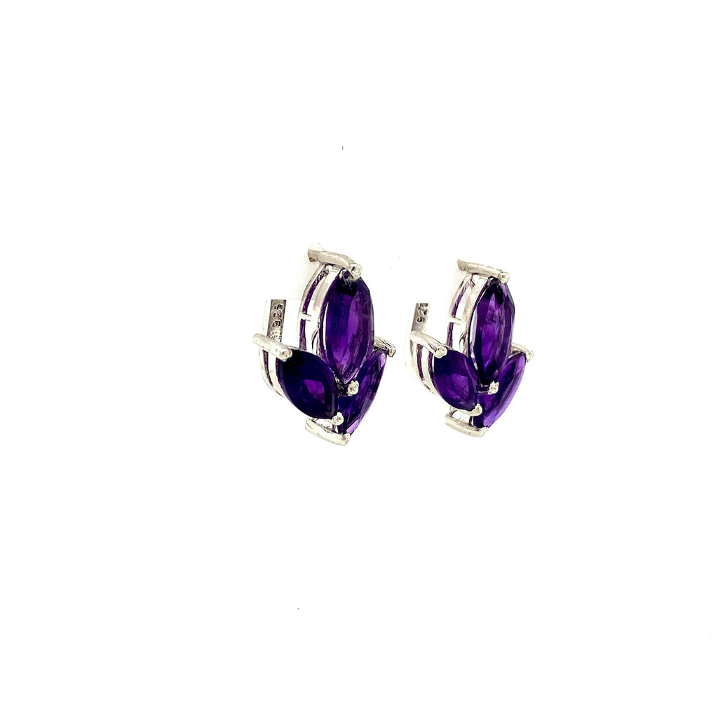 Amethyst Sterling Silver Jewellery Set
