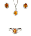 Multi Sapphire Sterling Silver Jewellery Set II