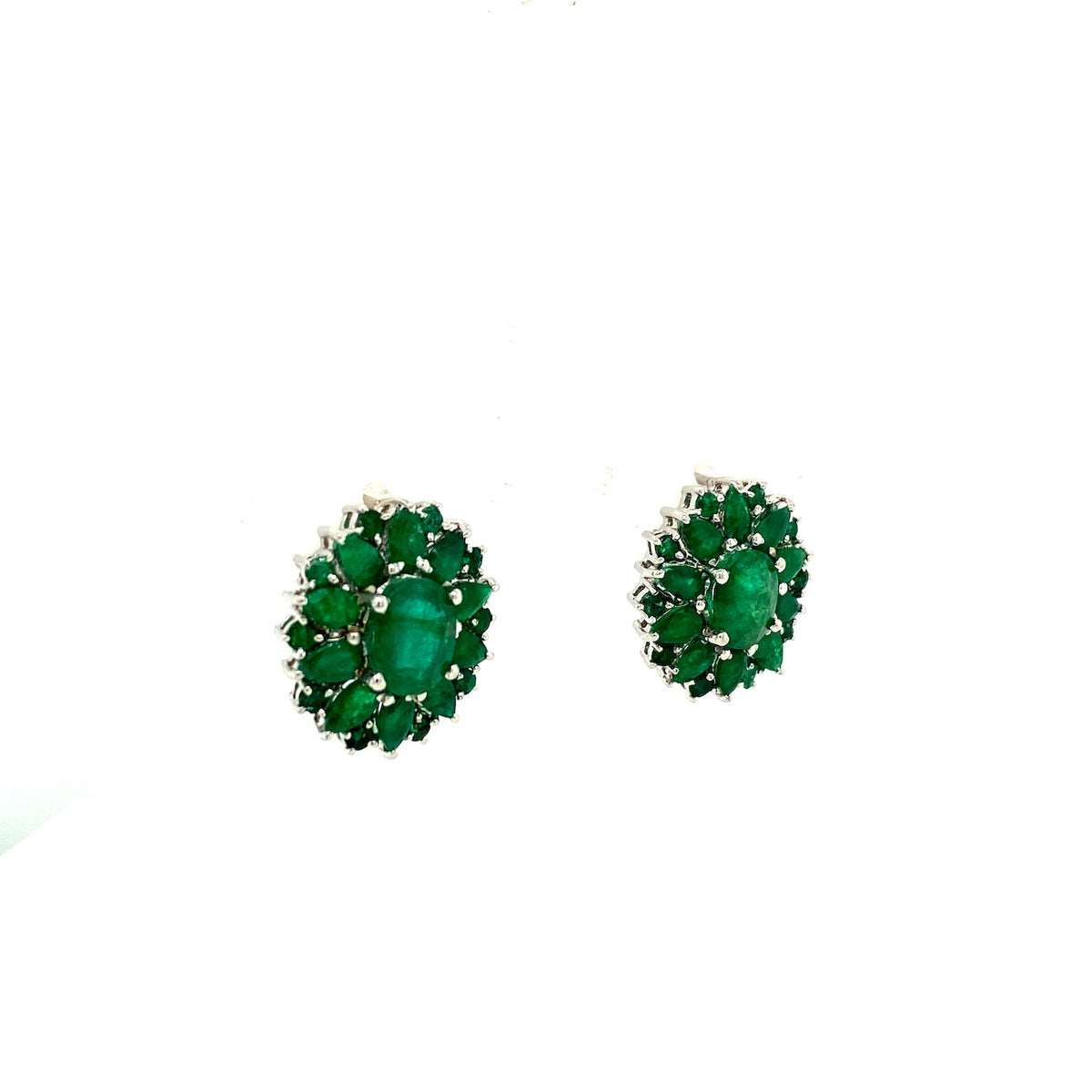 Emerald Sterling Silver Jewellery Set II