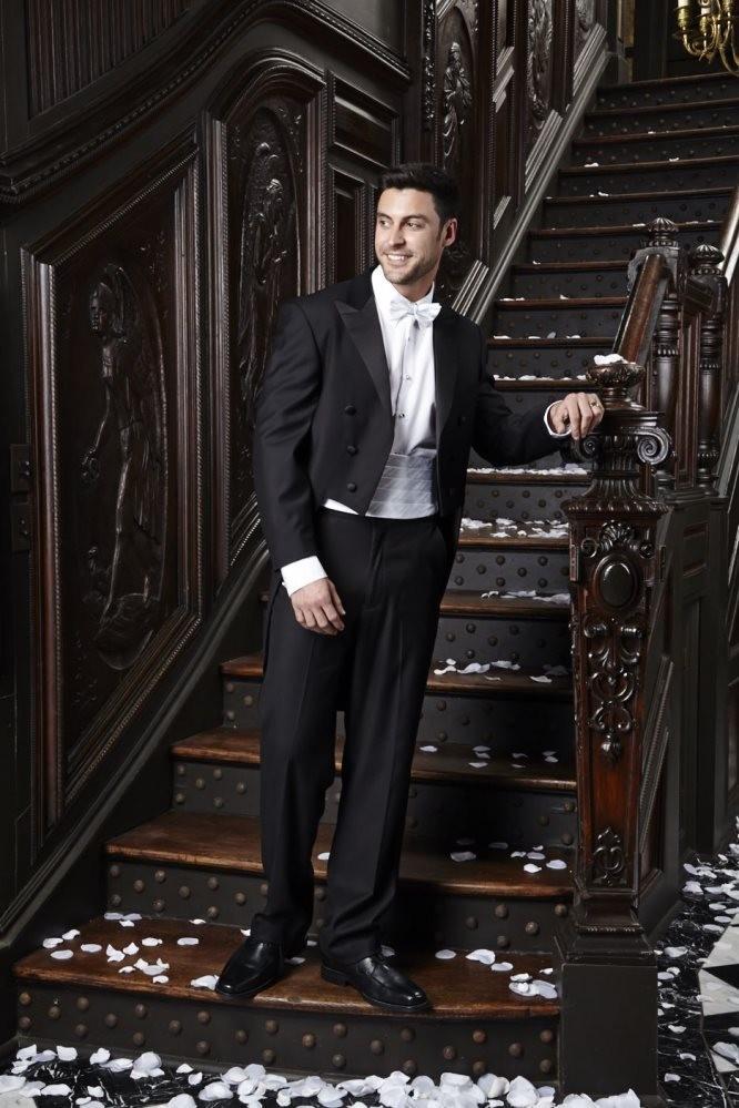 "Capri" Black Full Dress Jacket – Peak Lapel Separate