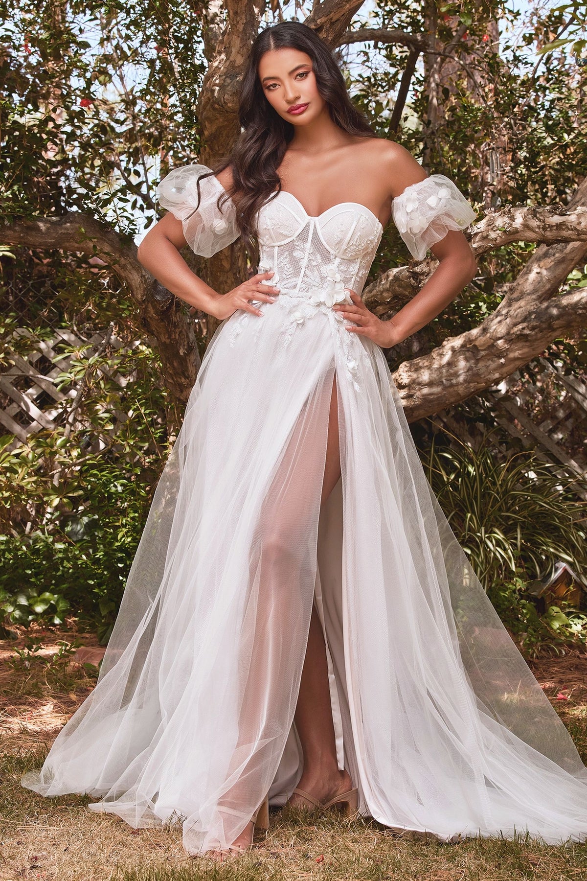 Strapless Floral Ball Gown – Bridal & Formal Wedding Dress